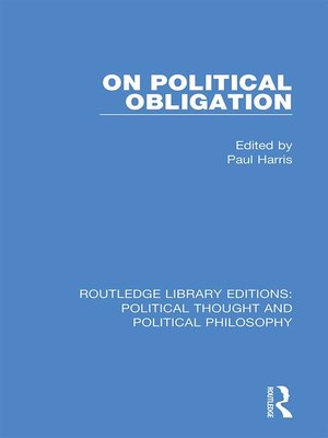 cover image of On Political Obligation